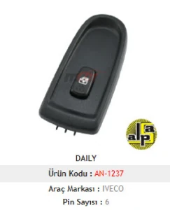 Unıversal Cam Anahtarı>iveco Daıly 06-12 Sağ Çerçeveli - Mcar-An1237