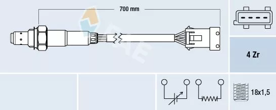 OKSIJEN SENSORU BMW N13 F20 F21 F30 F80 11> - FAE 77681