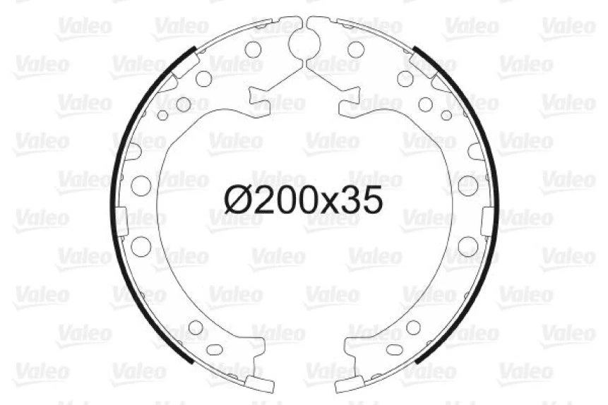 Honda El Fren Balatası Cr V III 4wd 07>12 Cr V IV 12-> (200x35) - Valeo 564154