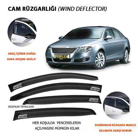 CAM RUZGARLIGI MUGEN TIP 4 PARCA PASSAT B6 2019> - PERFLEX PA4-VW38