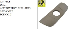 Unıversal Sunroof Anahtarı>renault Megane II - Scenic II  Tek Çerçevesi   >> - Mcar-An750a