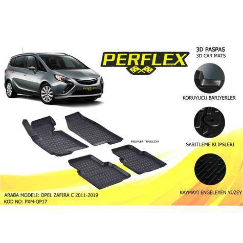 Opel Paspas 3d Havuzlu X-Mat Zafıra C 2011-2019 - Perflex Pxm-Op17