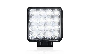 Unıversal Ledli Çalışma Lambası-Kare 16 Led 12-60v **e4 Belgeli**  10,5x10,5 - Space-Lass308