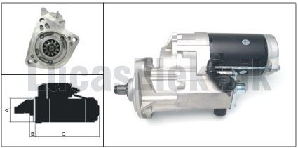 MARS MOTORU 24V 5,5KW 11DIS DENSO TIP HINO KAMYON 40 AYAK FD - KRAFTVOLL 11010051