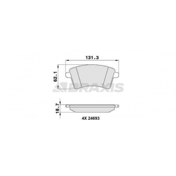ON FREN BALATASI KANGOO III 08> MERCEDES CITAN 13>21 1.2 TCE 1.5 DCI 1.6 - BRAXIS AA0146