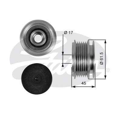 ALTERNATOR KASNAGI BORA CADDY II III TRANSPORTER T5 CRAFTER 30 35 EOS GOLF IV V VI JETTA II IV - GATES OAP7013