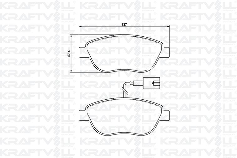 ON FREN BALATASI FIAT BRAVO II DOBLO FIORINO BIPPER NEMO PRATICO EVO PUNTO STILO IDEA LINEA 08> OPEL - KRAFTVOLL 07010021