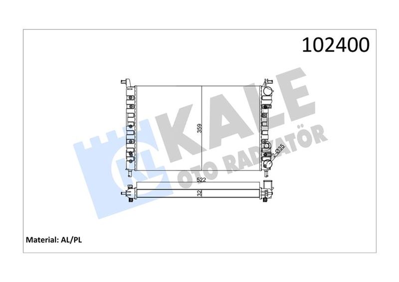 MOTOR RADYATORU PALIO ALBEA STRADA 1.4 16V 96>09 - KALE 0126222AL