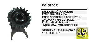 MARŞ DİŞLİSİ-MOT 19D  V184 DİŞLİ+ÇATAL (RULMANLI) - REMARK-PG5230R