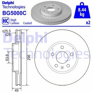 ON FREN DISKI S90 II (234) 2.0 D3 15> V90 II 16> 16 JANT - DELPHI BG5000C