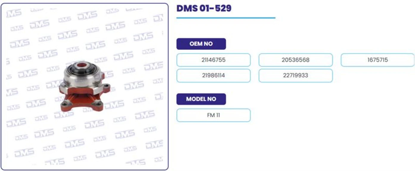 Renault Truck Fan Baglantısı (skf Rulmanlı) - Volvo - Fm11 / Renault - Demosan 01-529