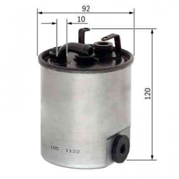 YAKIT FILTRESI W168 98>04 V-CLASS 638/2 98>03 VANEO 414 02>05 VITO 638 99>03 SPRINTER 00>06 - BOSCH F026402044