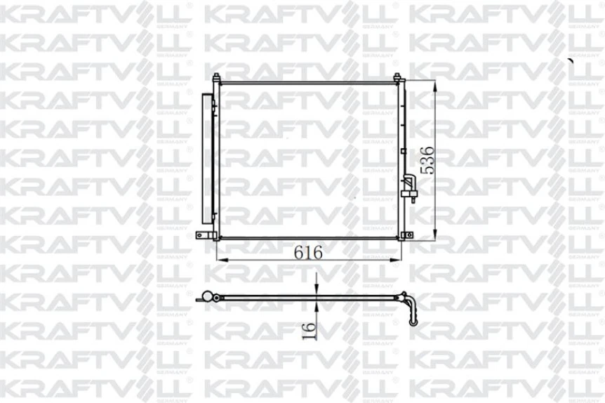 Mazda Ticarı Klima Radyatoru Ranger 2,2 Tdci 2011 -> Mazda B2500 2,2 - 2,5 Tdci 2011 -> - Kraftvoll 08060164