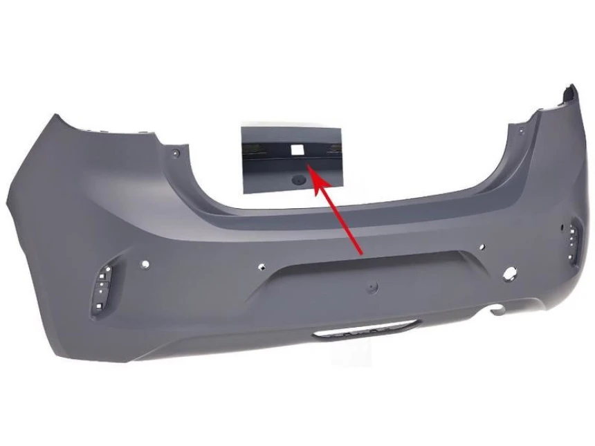 Opel Arka Tampon Astarlı 4 Sensorlu Kamera Delikli Corsa F 19>23 - Eurostamp 101.50.9636