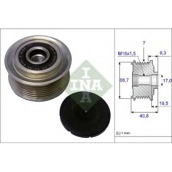 ALTERNATOR GERGI KASNAGI STAREX 2003>H100 KAMYONET 2004> - INA 535007910