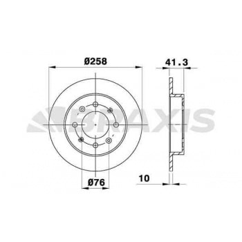 ARKA FREN DISKI AYNASI 258 MM KIA CERATO 04> - BRAXIS AE0585