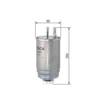 MAZOT FILTRESI NEMO BIPPER 1,3HDI FIORINO 1,3JTD ALFA 159 MITO BRAVO II CROMA DOBLO FIORINO IDEA LIN - BOSCH F026402076