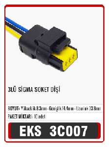 SOKET>RENAULT  PEUGEOT  FORD  FİAT   S3010 - EKS-3C007