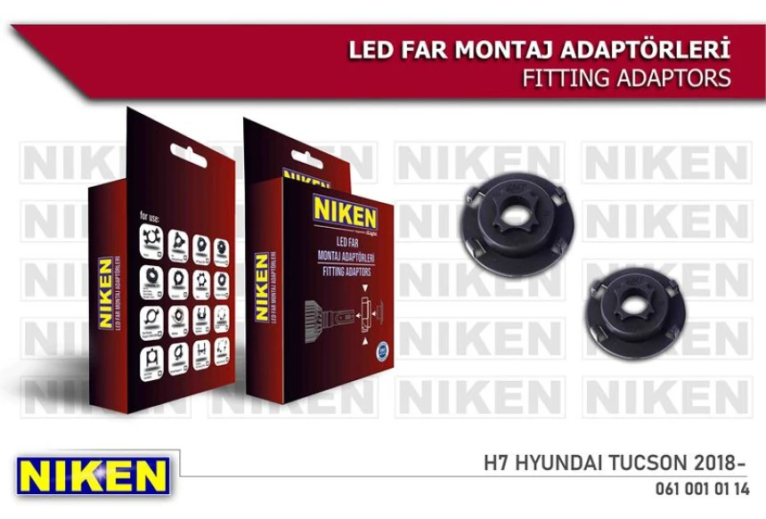Unıversal Led Far Montaj Adaptoru H7 Hyundaı Tucson 2018(l16 - Niken 061 001 01 14