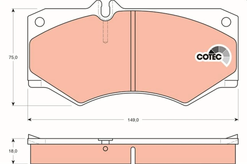Mercedes Fren Balatası On Sprinter 210>96 Lt 40-55 82>92 G-Class W463 89> - Trw Gdb317