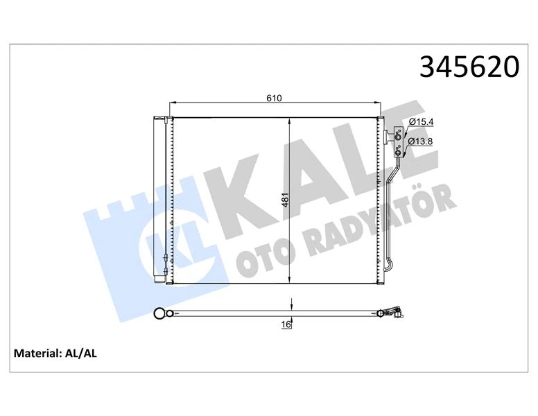 Bmw Klima Radyatoru Bmw F07 F10 F11 F18 N20 - Kale 345620