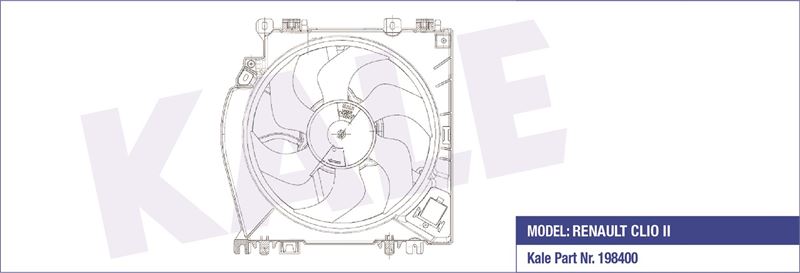 FAN MOTORU DAVLUMBAZLI CLIO III KLIMALI - KALE 051857002