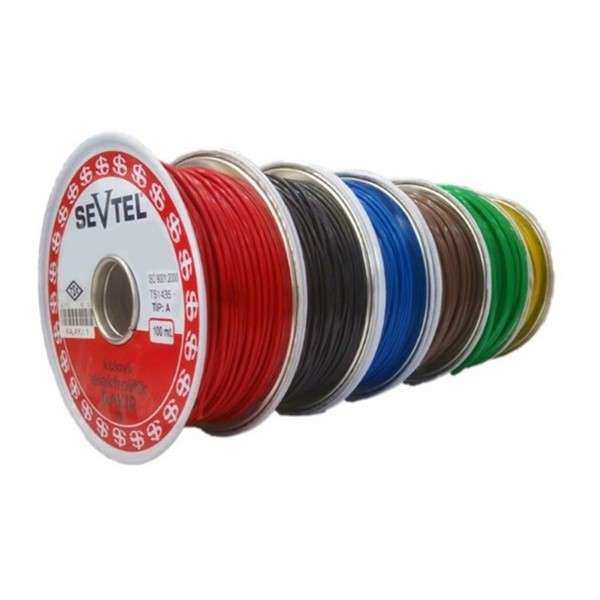TESISAT KABLOSU KALAYLI 1,00mm - SEVTEL 1100