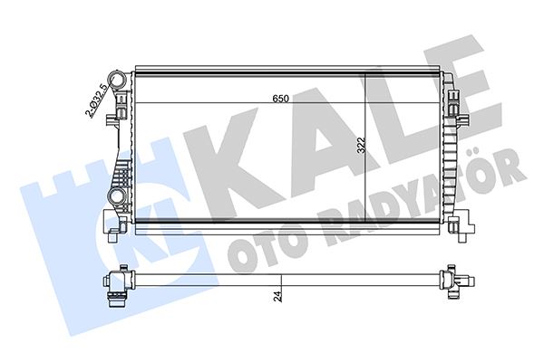 MOTOR SU RADYATORU GOLF VII OCTAVIA YETI A3 LEON 1,2TSI 1,6TDI 12> - KALE 355555