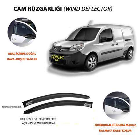 CAM RUZGARLIGI MUGEN TIP 2 PARCA KANGOO 2  DYNAMIC 2007-2020 - PERFLEX PD2-RN31