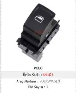 Unıversal Cam Anahtarı>polo 09-17 Tekli - Mcar-An421