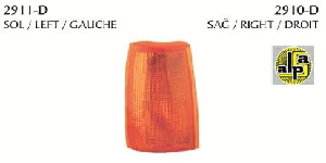 Unıversal Duysuz Ön Sinyal Lambası-R.9  Sağ  Sarı - Pleksan-2910d