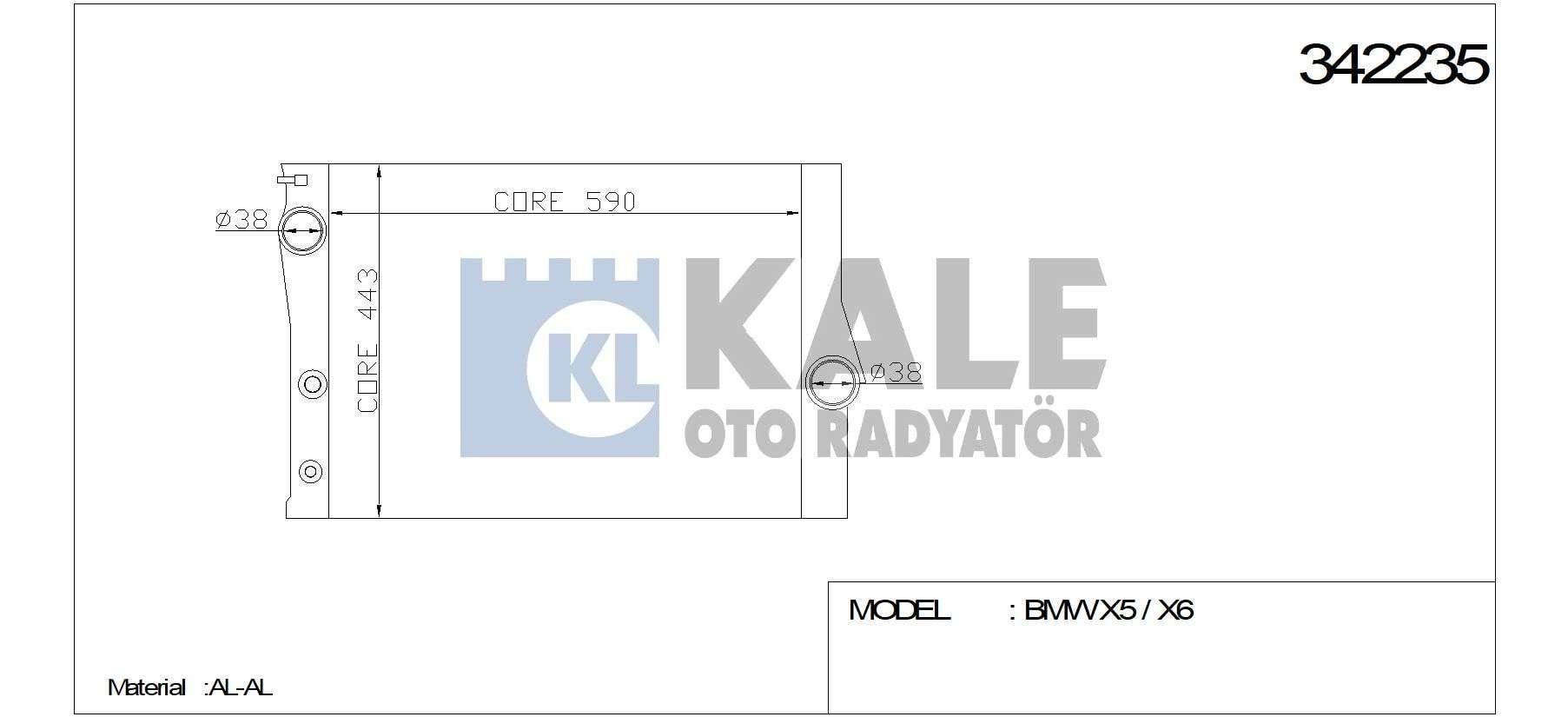 MOTOR SU RADYATORU BMW F15 F16 E70 E71 E72 - KALE 342235