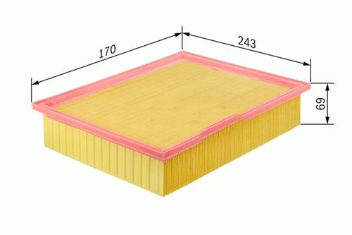 HAVA FILTRESI P307 DW10ATED 2.0HDI P206 P307 C4 VTS EW10J4S - SARDES SA2306