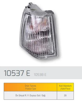 Renault Eski Sinyal Lambası Sol Duysuz R11 - Farba 10537d