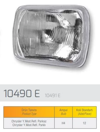 Chrysler Truck Reflektor Dodge 250 L300 - Farba 10491d