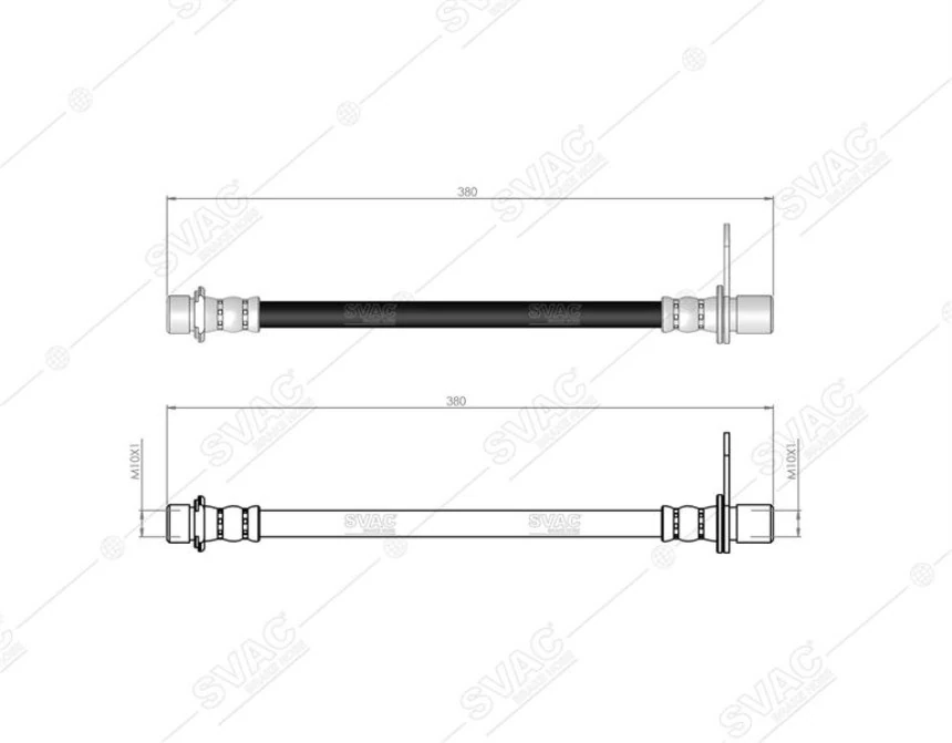 Toyota Fren Hortumu Arka Sol Avensis 97 03 - Svac 76-0103