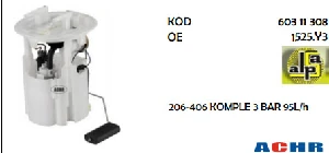 Unıversal Yakıt Modülü Peugeot 206-406 3 Bar 95l/h - Achr-60311308