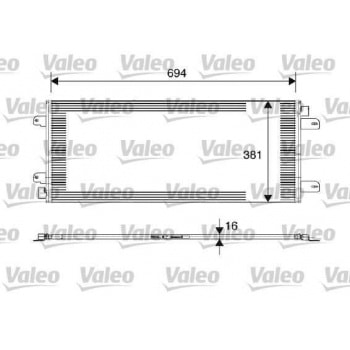 KLIMA RADYATORU  MOVANO 1.9 DTI 98>01 MASTER II 2.5 DCI 03> - VALEO 817689