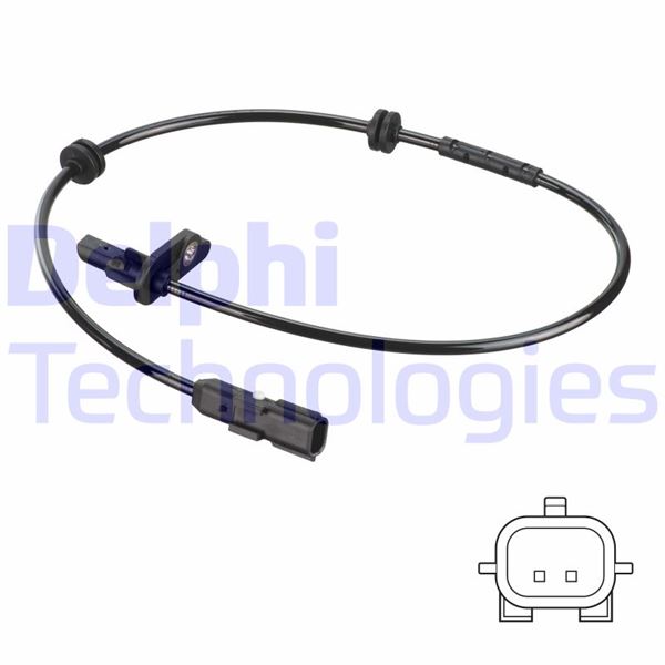 ABS SENSORU ARKA SAG RENAULT CAPTUR>13 CLIO IV 12> ZOE 14> - DELPHI SS20747