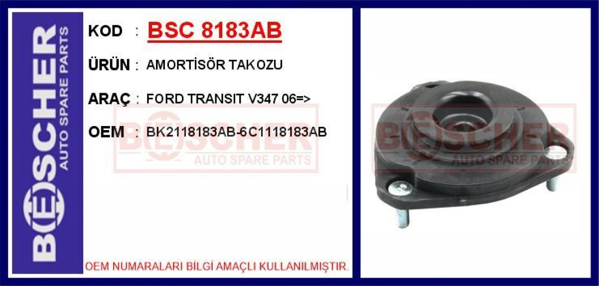 Ford On Amortısor Takozu V347 Tt9 2.2 140ps 06>11 Transıt Custom Ttf Yeni Transıt V363 Ttg 14> - Bsc 8183ab