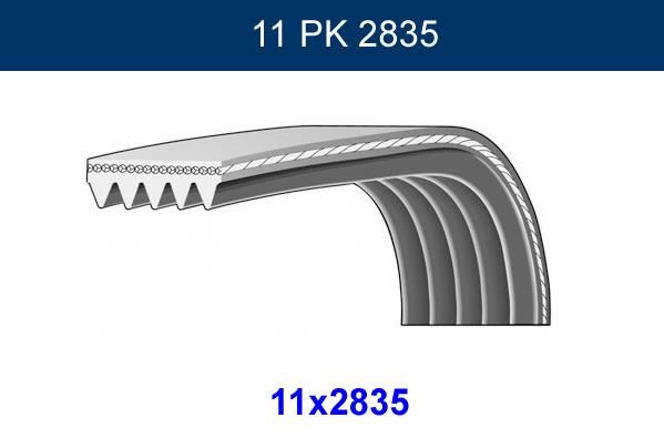 KANALLI KAYIS MERCEDES ACTROS - GMB GPK 11PK2835