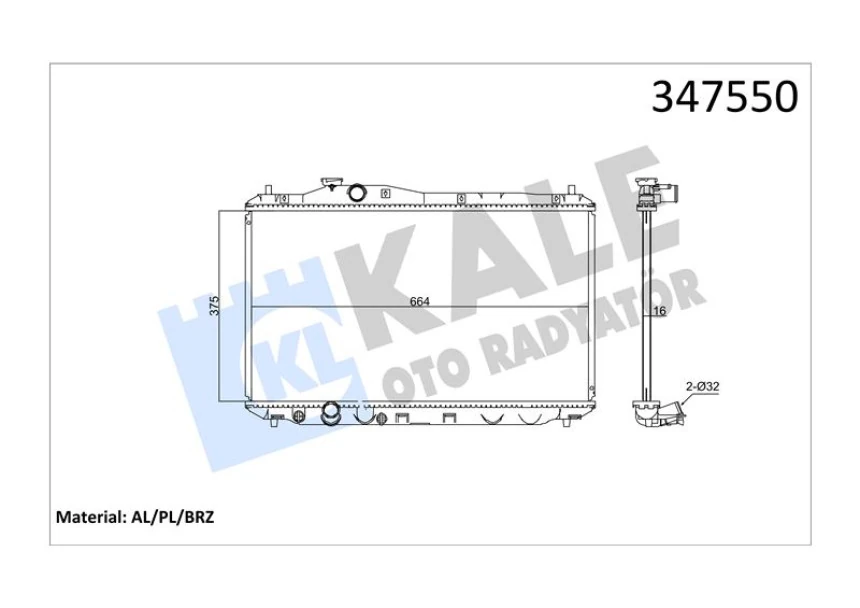 Honda Motor Su Radyatoru Honda CIVIC 2012> Manuel Vites - Kale 347550