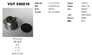 Unıversal Kasnak-Den Toyota Corolla-Auris-1,4 D4d - Ygt-500219