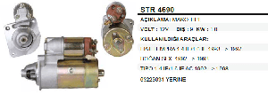 MARŞ MOTORU-MAK 12V 9D SLX / TEMPRA  93-->98 SEGMANLI - REMARK-STR4690
