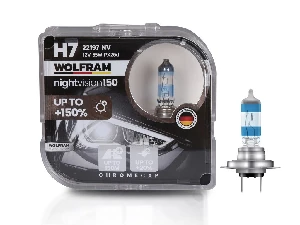 Unıversal Ampul-(x2) 12v H7 55w Night Vision +150% Fazla + 20% Beyaz İşik - Wolfram-22197nv