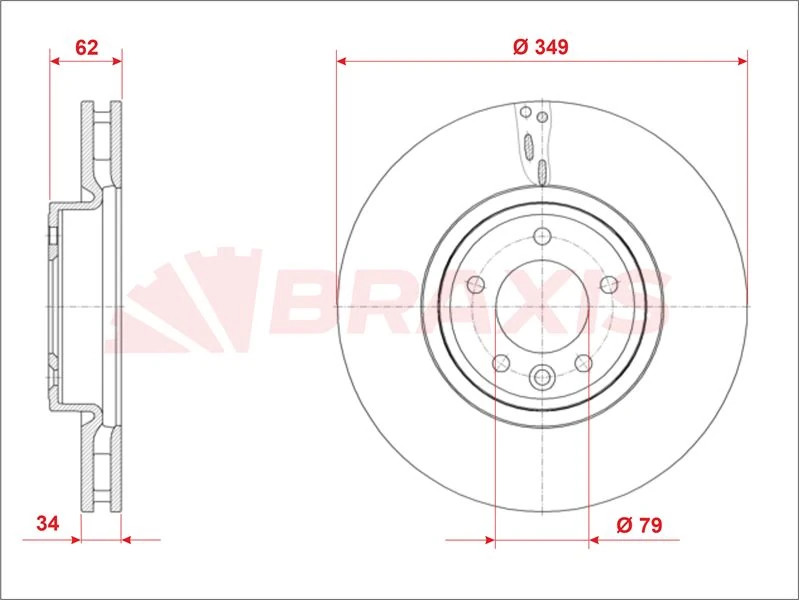 Land Rover Fren Diski On Range Rover 13> Range Rover Sport 14> Discovery 5 17> - Braxıs Ae0896