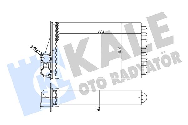 KALORIFER RADYATORU PEUGEOT 207 06> - KALE 352055