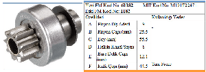 MARŞ DİŞLİSİ-JT 9D MITSUBISHI  LOGAN 1,6 BENZİNLİ * 12NPD3412 - FORMMETAL-61182