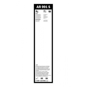SILECEK SUPURGESI AEROTWIN 650 / 600mm AR991S CIVIC 05 12 CIVIC HIBRIT 05> CIVIC SEDAN 05 11 - BOSCH 3397118991
