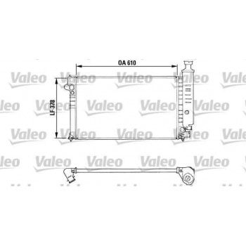 MOTOR RADYATOR P405 II 1,9 KLIMALI OLCU: (355*610*19) - VALEO 810919